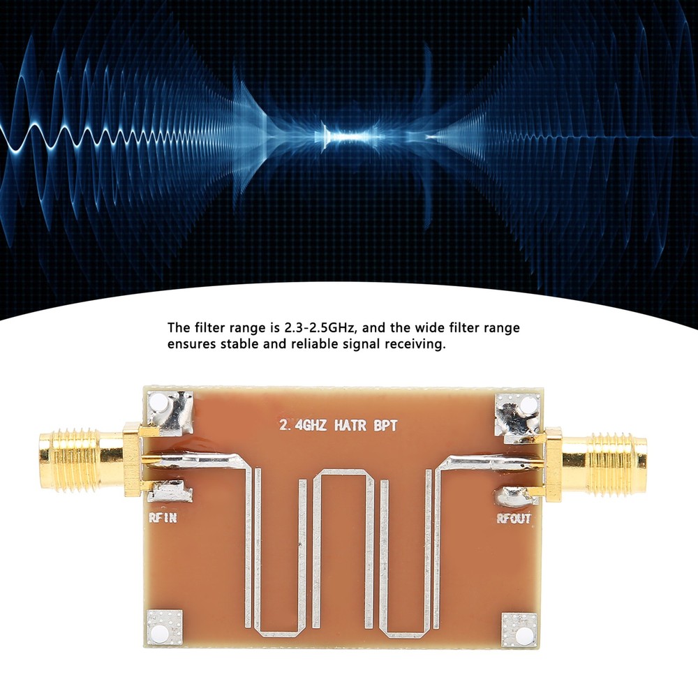 Bandpass Filter Module Microstrip Signal Board 2.4GHz Accessory Electronic Compˇ