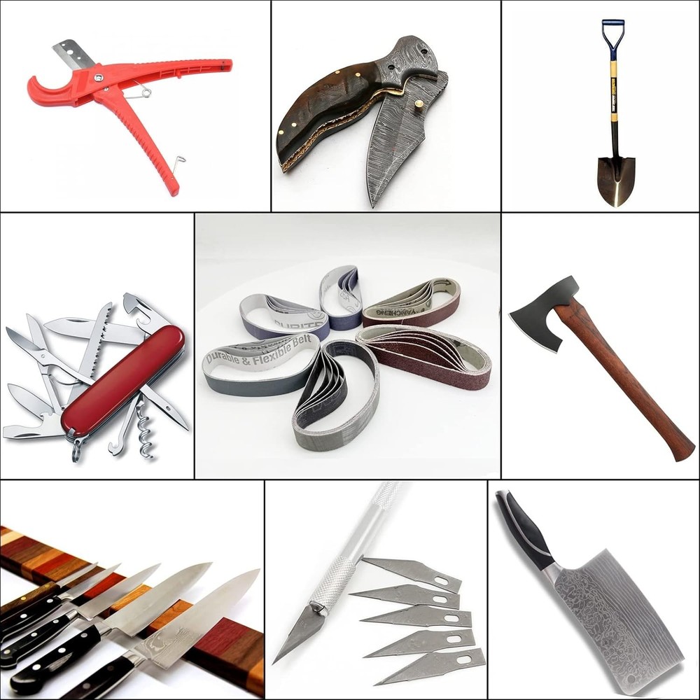 30 Pcs 3/4" x 12" Replacement Knife Sharpener Sanding Belt Kit for Work Sharp...