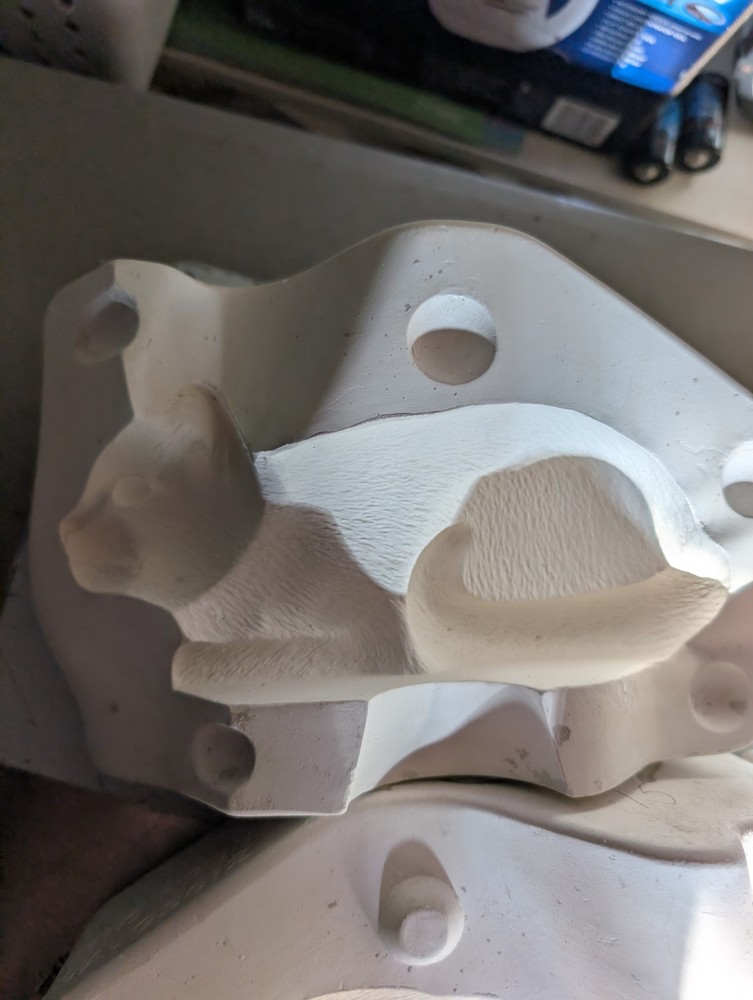 Siamese Cat Vintage Slip Casting Pour Ceramic Mold