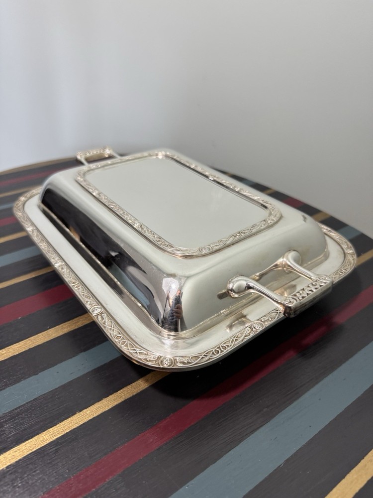 Vintage W. GREENWOOD & SONS Silver Plate Rectangular Entree Serving Dish