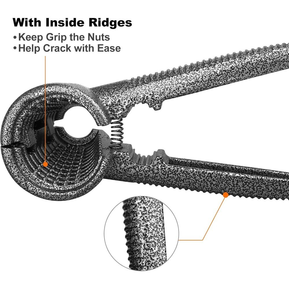 Nutcracker for Pecans and Walnuts with Non-Slip Handle