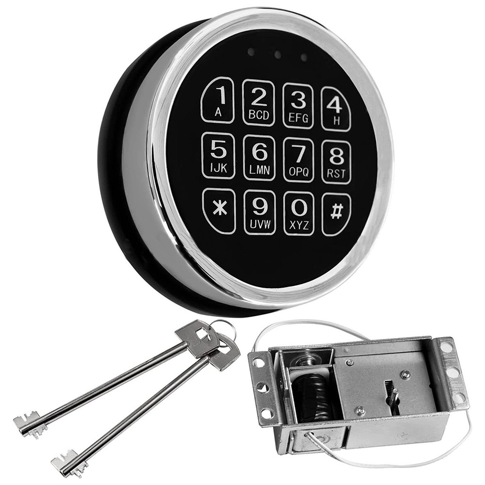 Stack-On Safe Lock Electronic Digital Safe Lock Replacement Solenoid W/ 2 Key Av