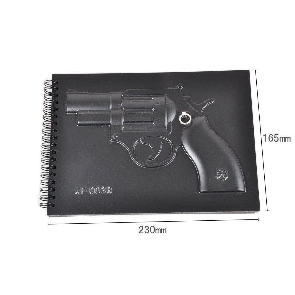 3D Weapon Hardcover Notebook Key holder Diary Memo Note Pad Gun Style
