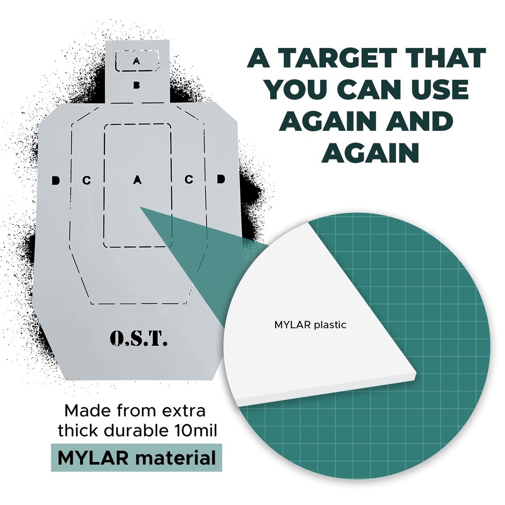 OST Draw-N-Draw Practical Silhouette Target Silhouette, black