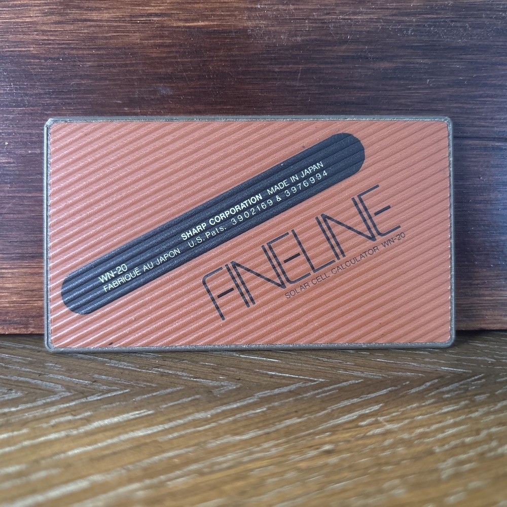 Sharp WN-20 FINELINE Solar Cell Calculator - Works Great!