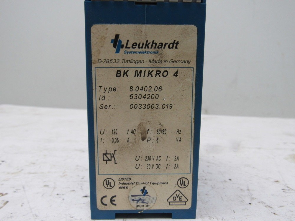 Leukhardt 8.0402.06 Time Delay Relay