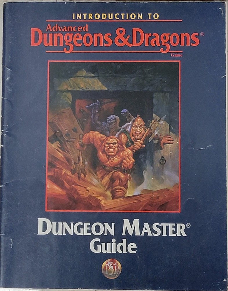 Introduction to AD&D Dungeon Master Guide & Treasure Chest game accessory -Good
