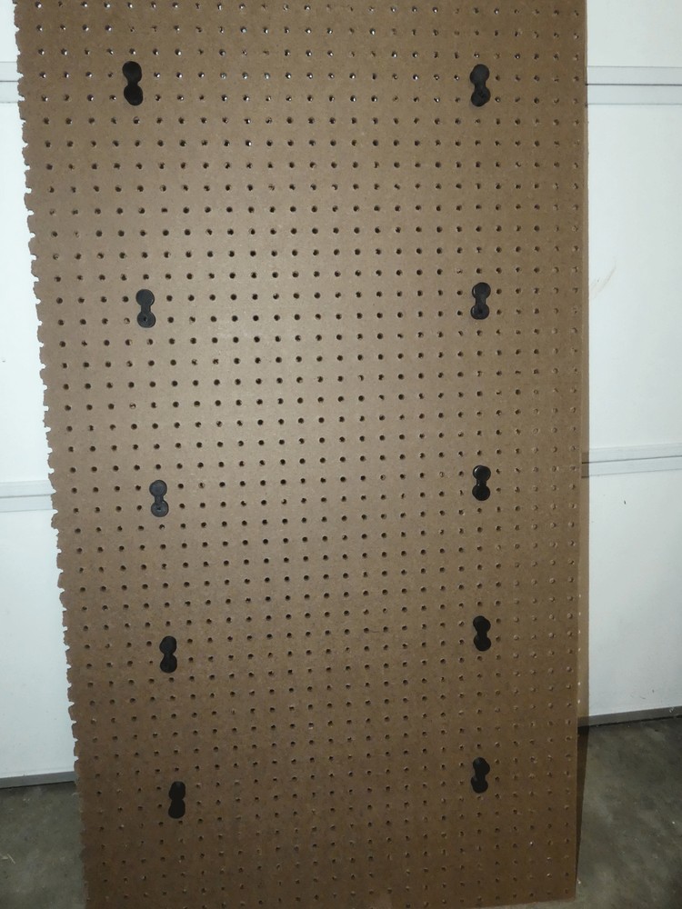 Peg Board Spacer EASY Mount Kit 12pc for pegboard