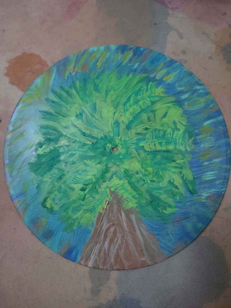 Handpainted 12"vinyl Record