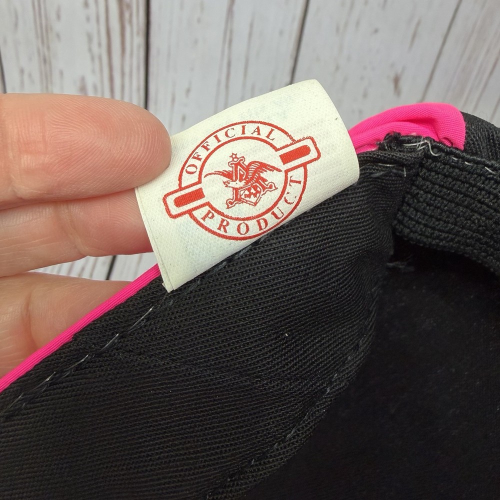 Rare Bud Light Cycling Cap Vintage Pink And Black