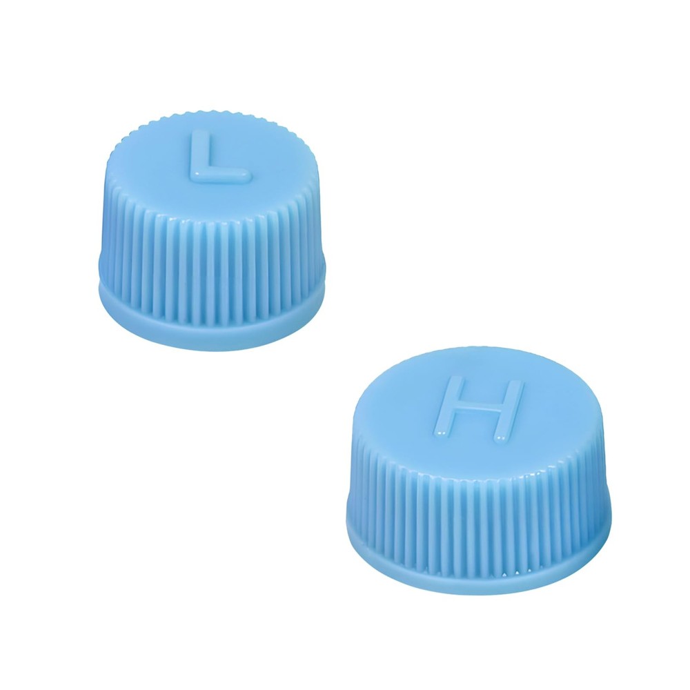 2PCS Replacement Valve Caps for Car Air Conditioning, Leakproof R134a A/C Sys...