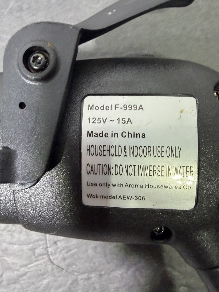Aroma Model Model F-999A Temperature Control Model AEW-306