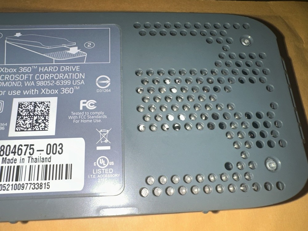 UNTESTED Xbox 360 Official OEM External Hard Drive HDD