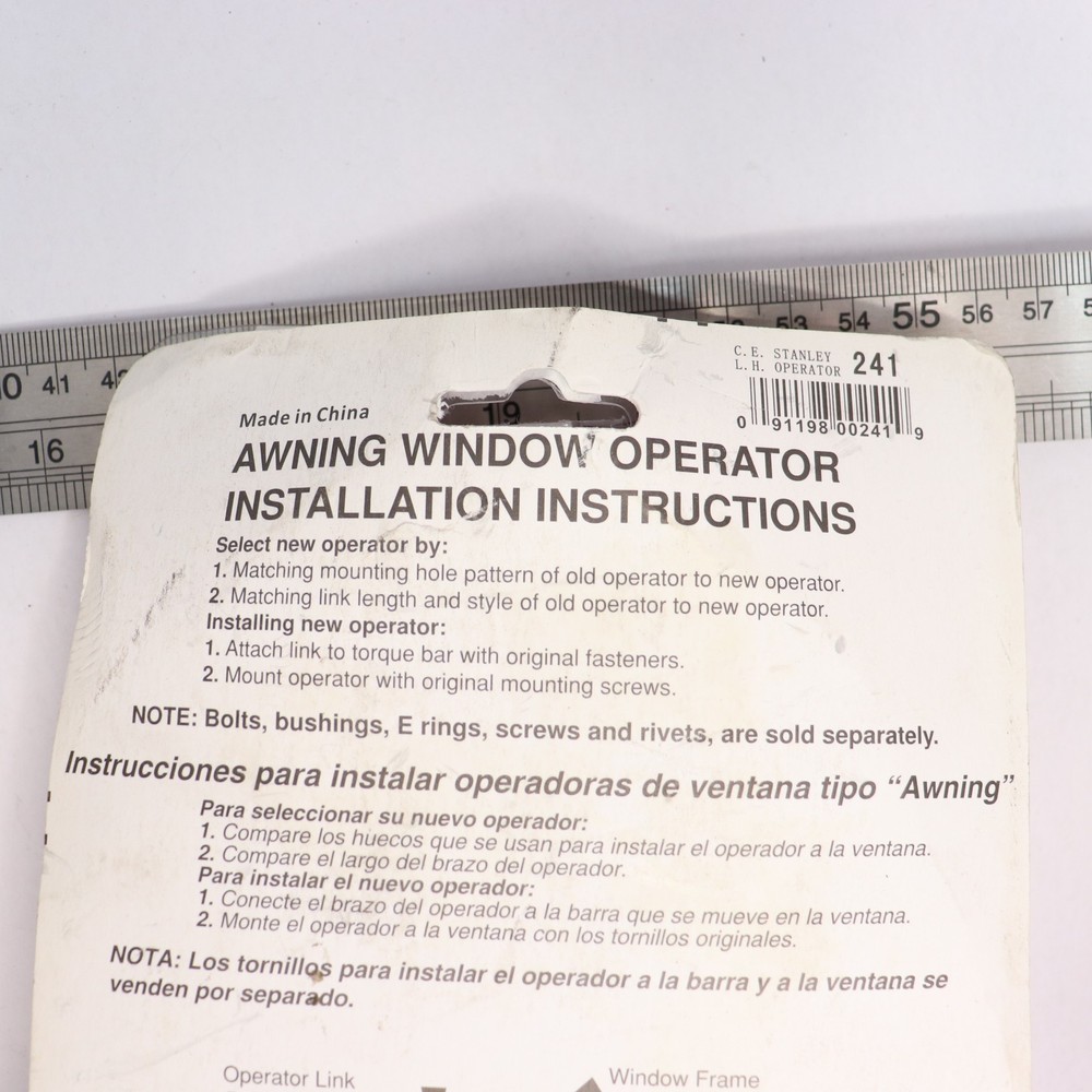 Barton Kramer Left-Hand Awning-Type Window Operator