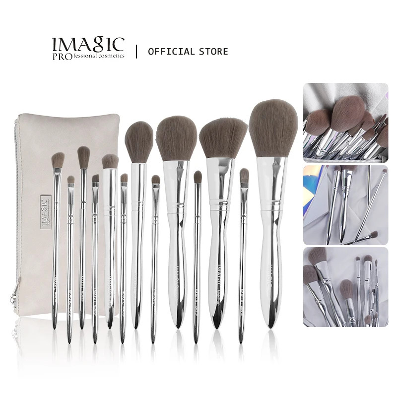 IMAGIC 13 Pcs/Set Professional Brushes Make-Up Foundation Set Blush Eyeshadow Co