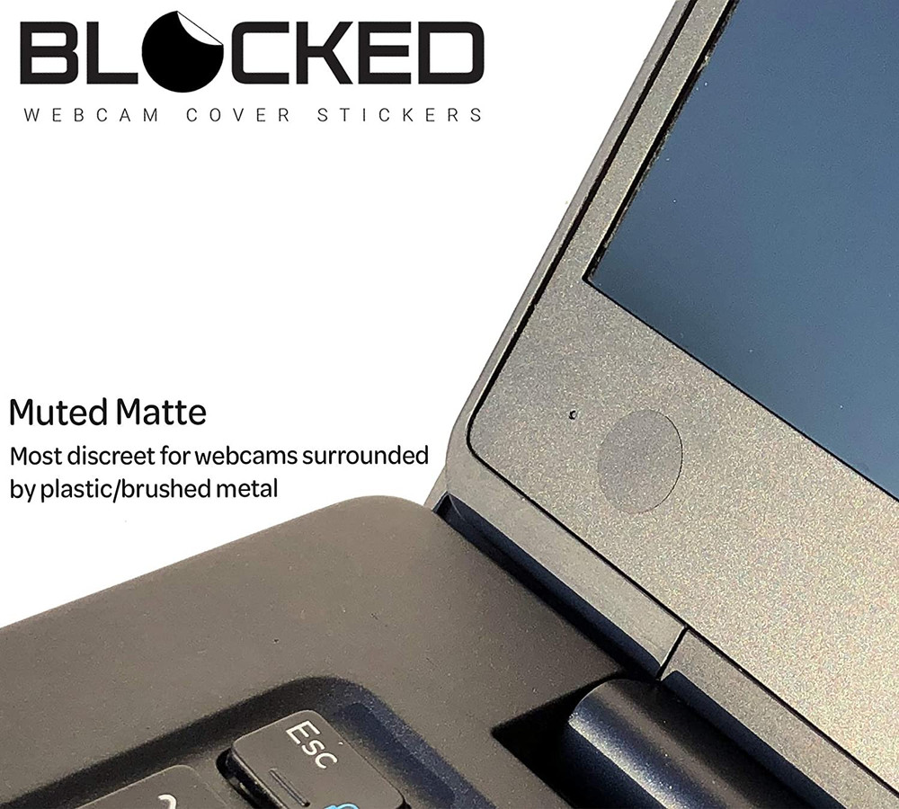 Stackable Webcam/Camera Vinyl Covers | 57 Low-Tack Restickable Webcam Sticker |