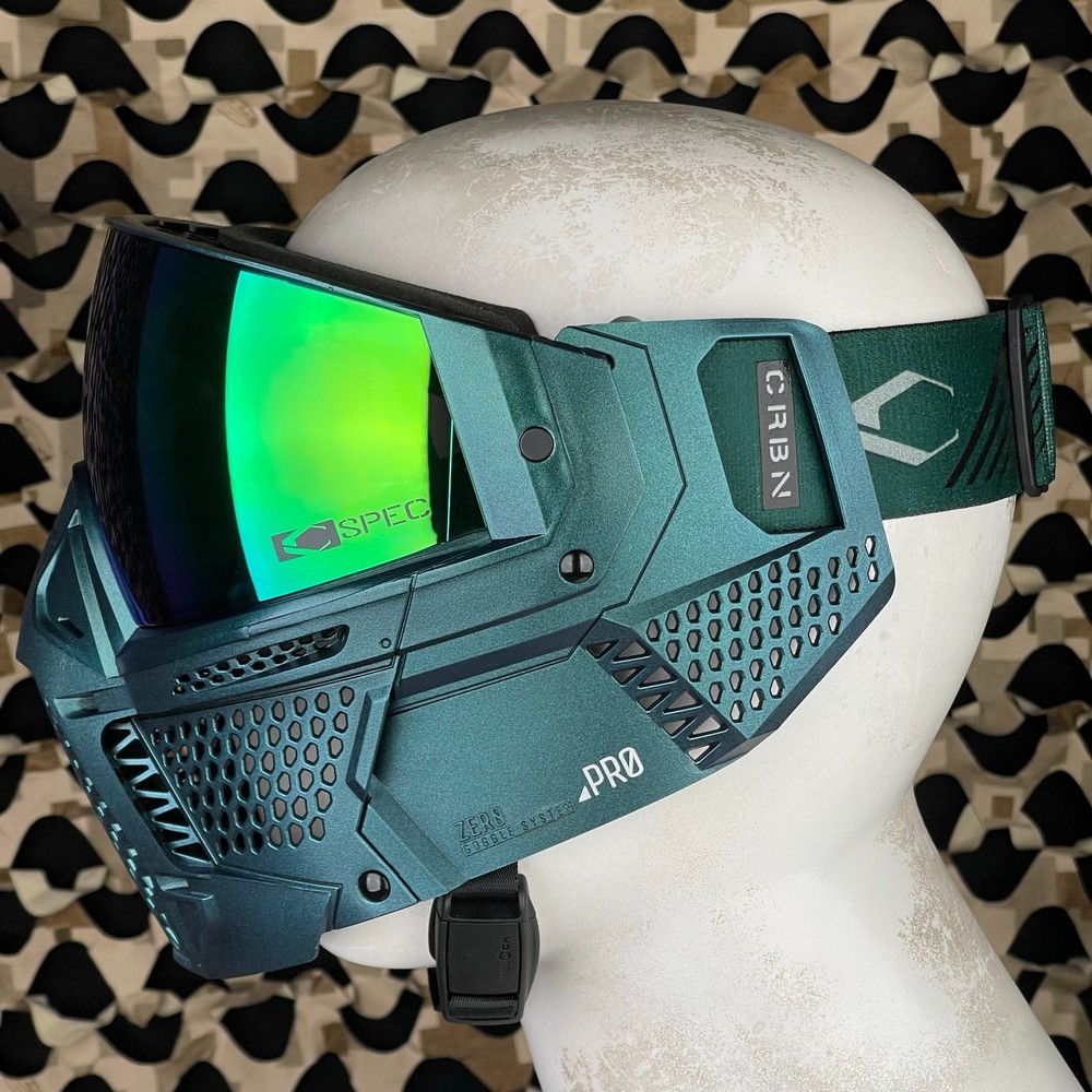 NEW Carbon CRBN Zero GRX Paintball Mask (More Coverage) - ELMT Teal