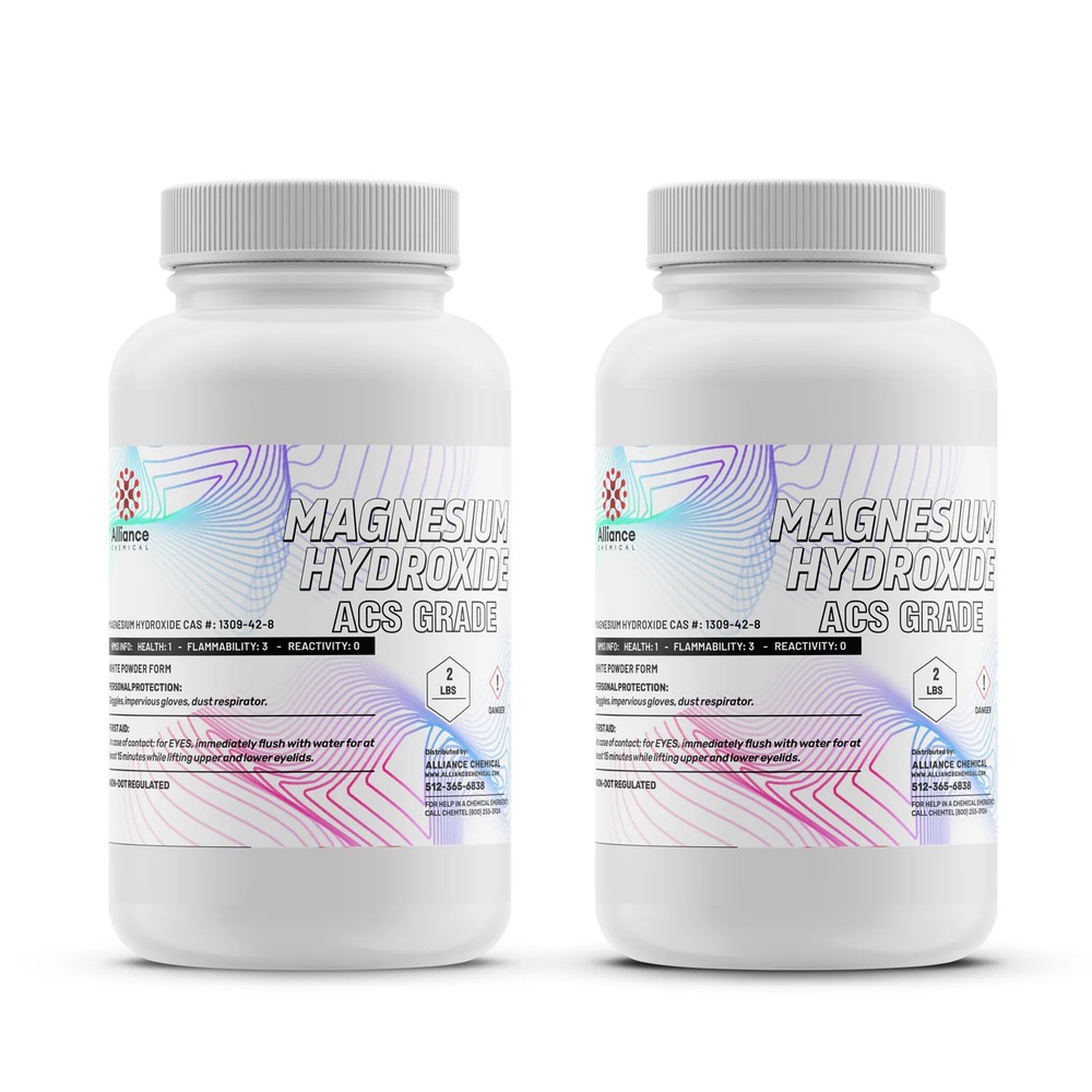 Magnesium Hydroxide ACS - 2 Pack (4 lbs.)