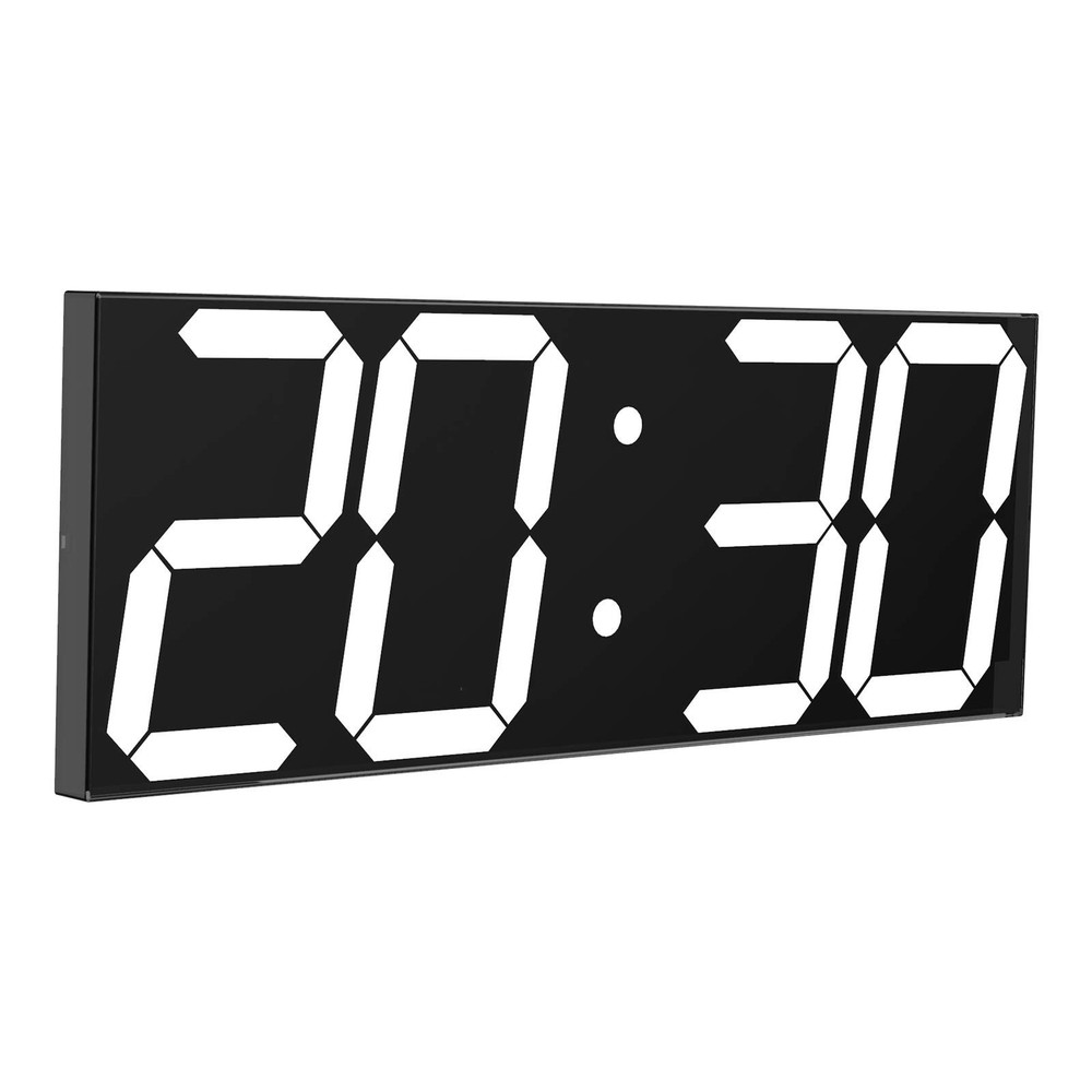 LED Large Digital Wall Clock, Oversize Wall Clock with 6” Numbers, Remote Con...
