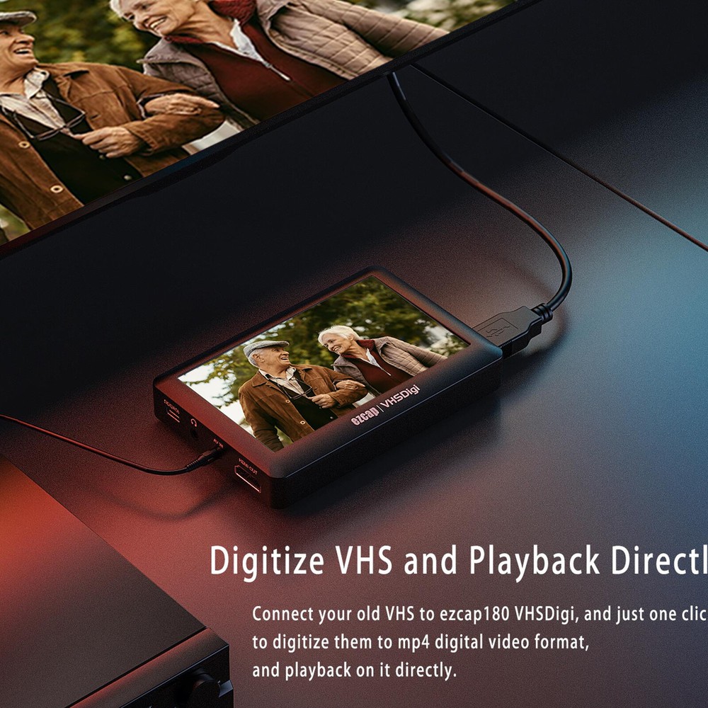 VCR VHS Video to Digital Converter 3.0 Third Generation USB Capture Device C5F8