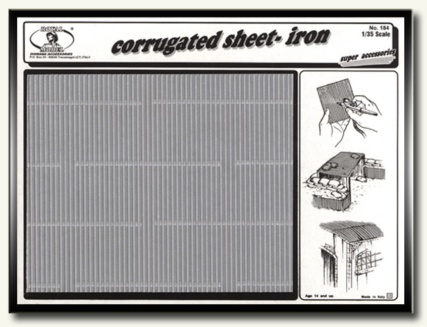 Royal Model RM184 1/35 Corrugated Sheet-Iron