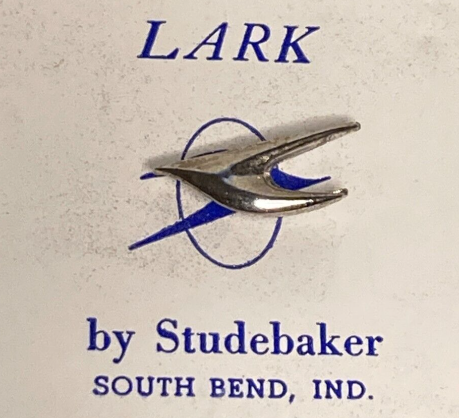 SILVERY STUDEBAKER LARK PIN / NOS / SOUTH BEND INDIANA