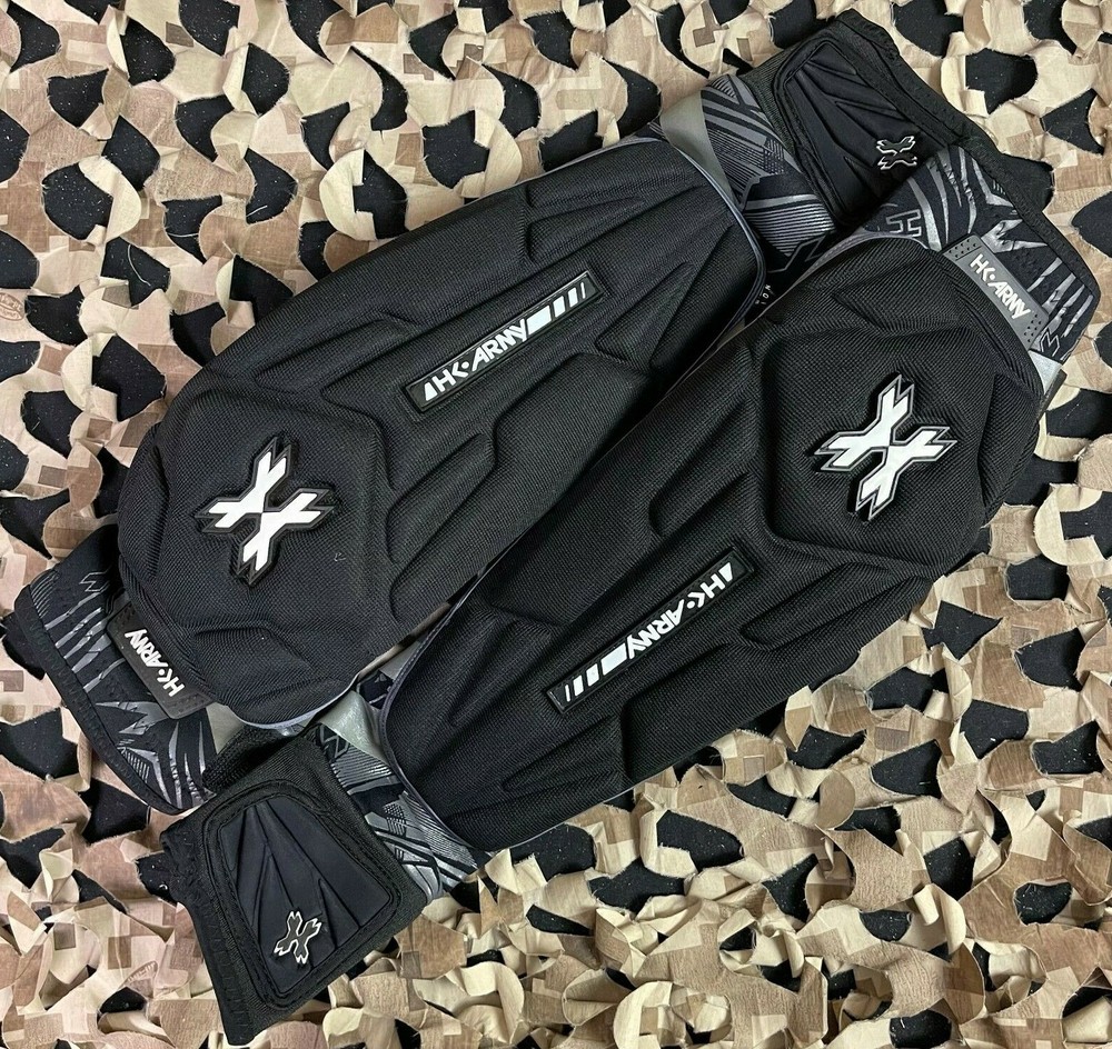 NEW HK Army Crash Elbow Pads - Black/Grey - Small/Medium