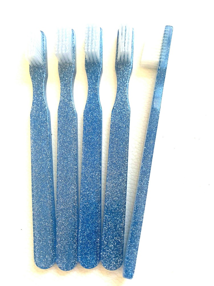 5-PACK  Sparkle Designer Toothbrush FUN NEW