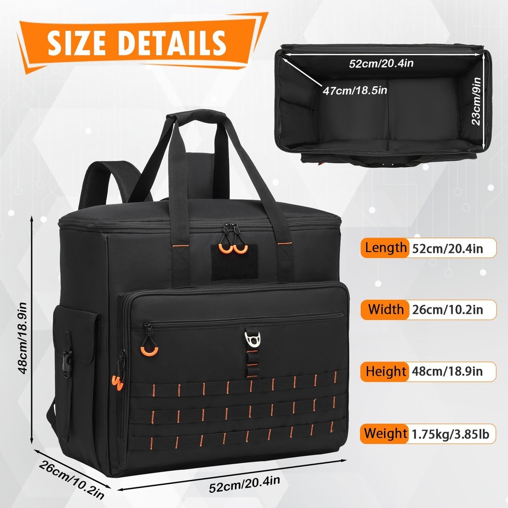 Computer Desktop Tower Carrying Case - Portable PC Travel Case for Full Tower...