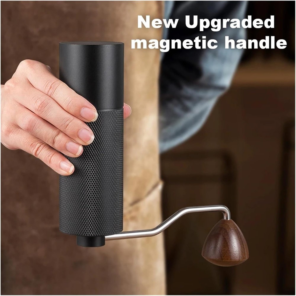 Manual Coffee Grinder Stainless Steel Conical Burr Adjustable Setting Grinder
