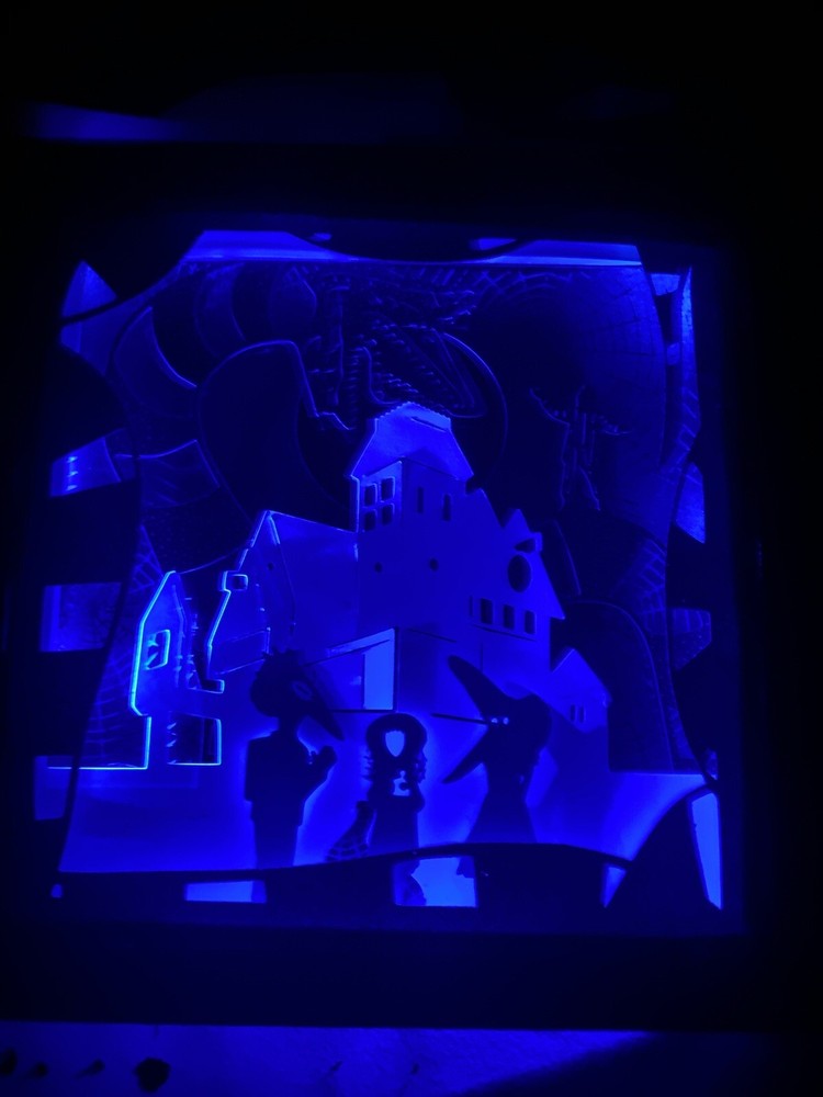 Beetlejuice hand made 9x9 shadow box