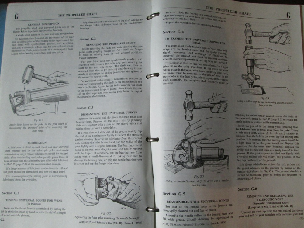 Austin A99 Westminster workshop manual no AKD1177 issue 8.Morris BMC.