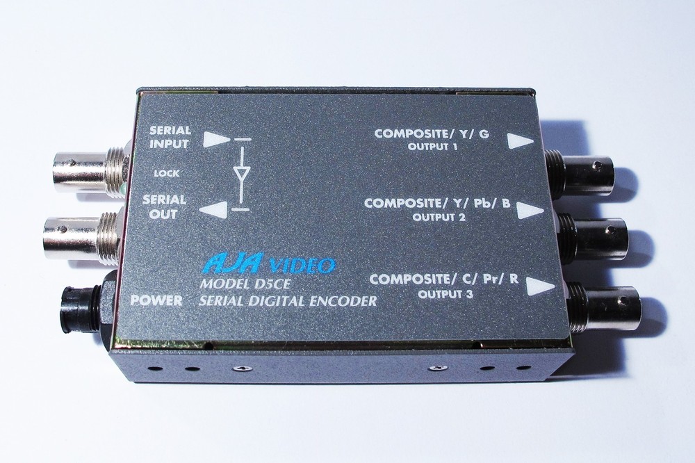 AJA D5CE SDI to Component/Composite Analog Video Decoder INCLUDES Power Supply!