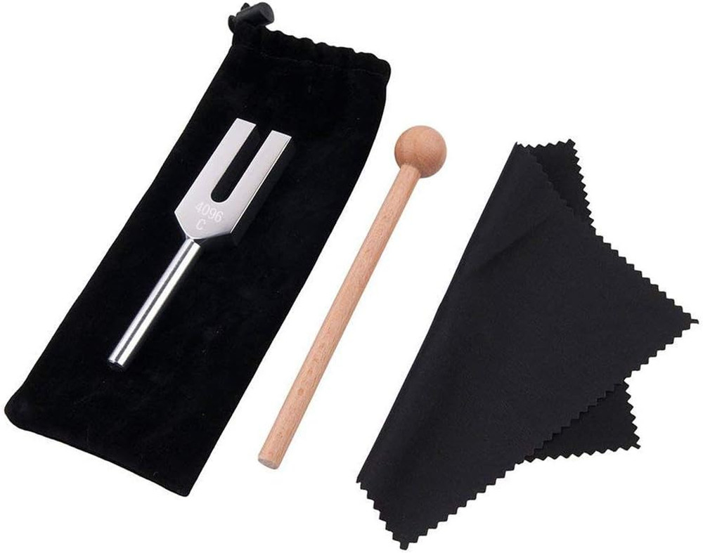 Tuning Fork, 4096 Hz Tuning Fork - Crystal Tuning Fork with Hammer for Healin...