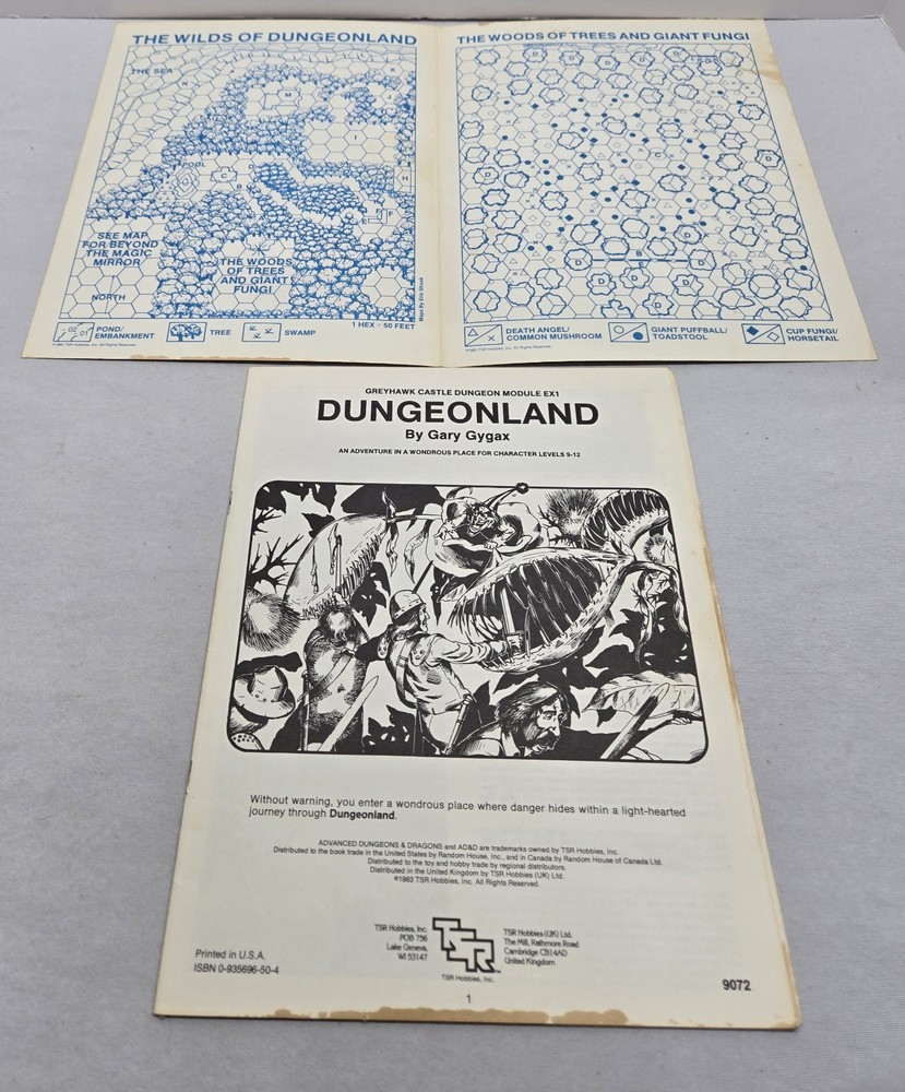 Advanced Dungeons & Dragons - EX1 - Dungeonland - 1983
