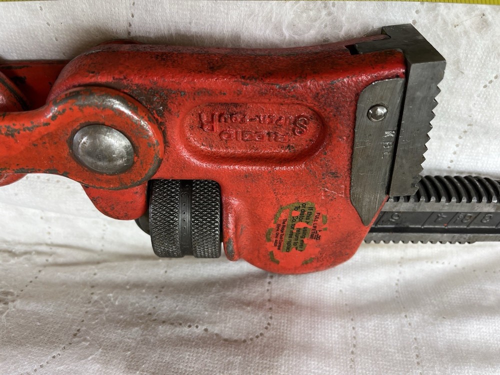 36” Rigid Compound Leverage “Super Four” Pipe Wrench EUC