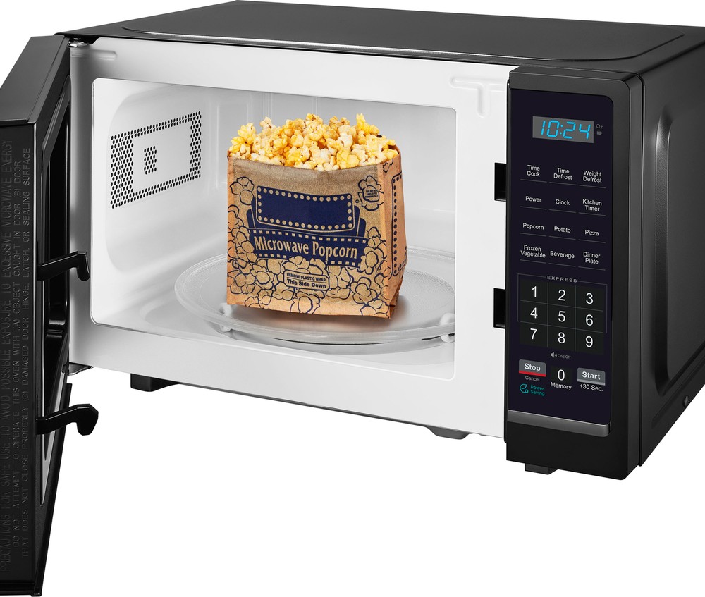 Insignia- .7 Cu. Ft. Compact Microwave - Black