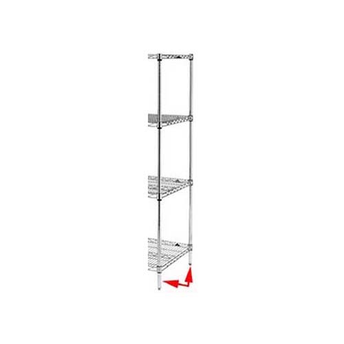 Super Adjustable Super Erecta® Metroseal 3 Shelf Post with Feet 74