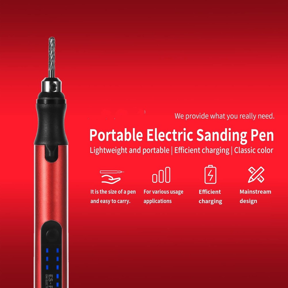 USB Charge Portable Micro Sanding Pen For Hobby Model Craft,Sanding, Polishin...