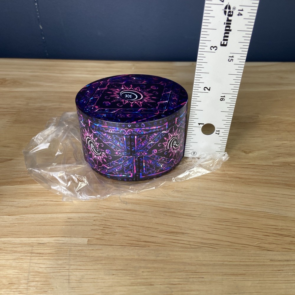 3” Boho Spice Grinder Moon Purple