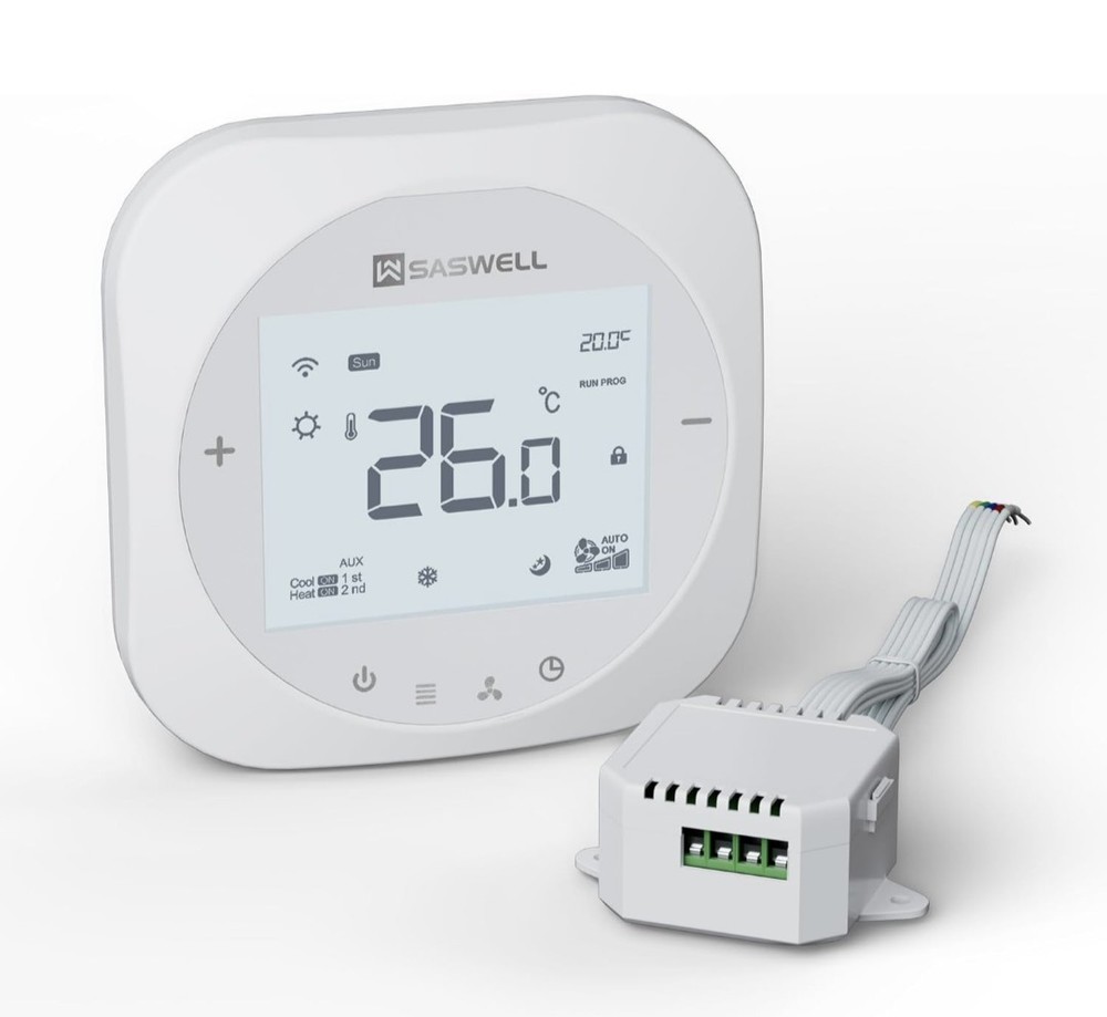 Smart WiFi Thermostat for Home, Programmable Thermostat with C-Wire Adapter