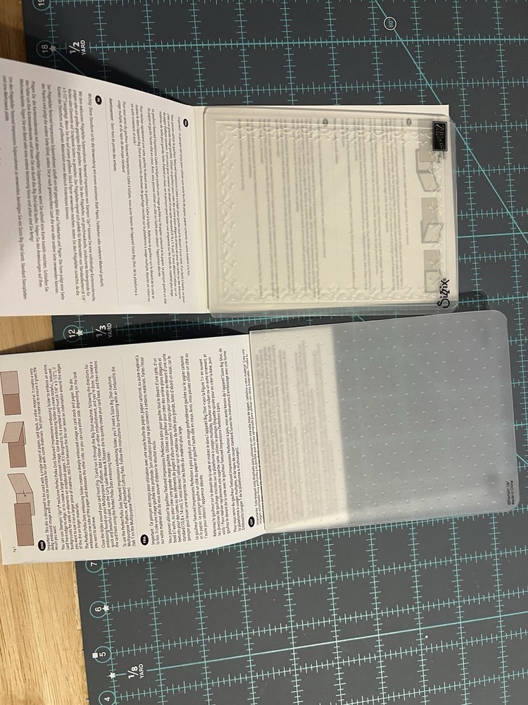 Stampin Up Textured Embossing Folders - Opened