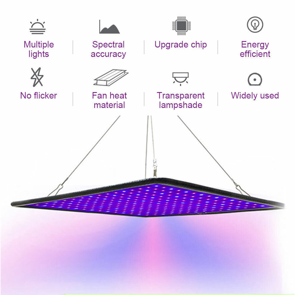 3 Pack 8500W LED Grow Light Panel Full Spectrum Lamp