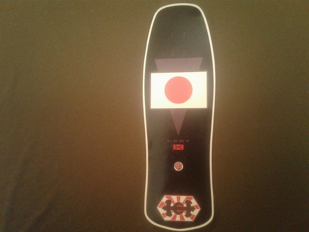 HOSOI Vert replica Skateboard Deck Shaped Sticker - 7"