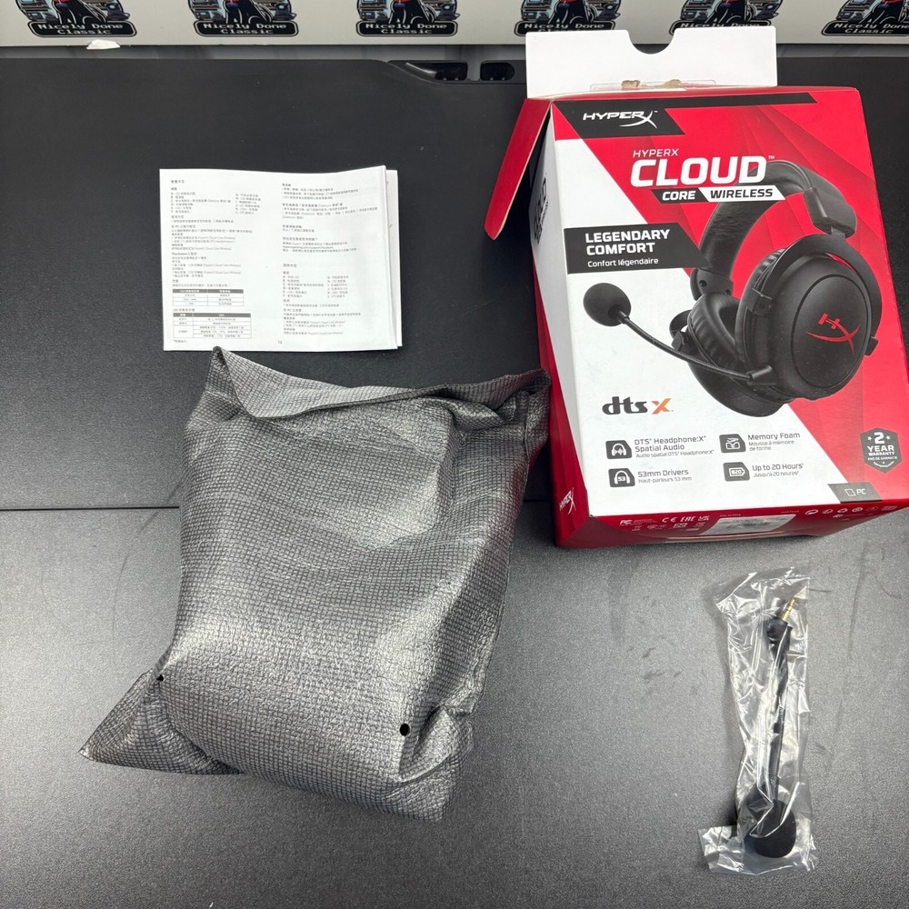 HyperX Cloud Core Wireless Legendary Comfort DTS Gaming Headset (PC)-No ADAPTER