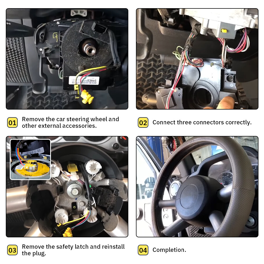 Clock Spring For Jeep Wrangler JK 2007-2018 With Angle Sensor Steering Wheel