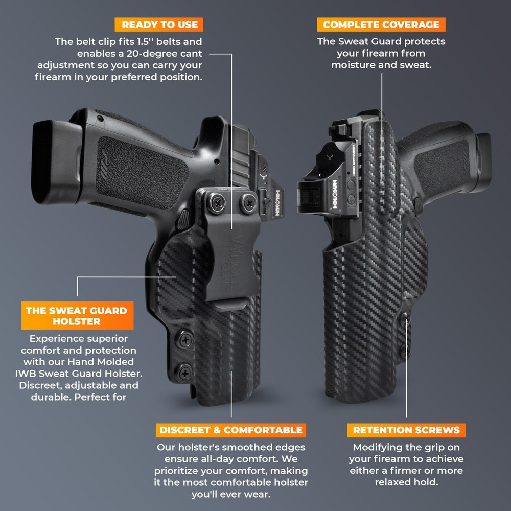 IWB Sweat Guard Holster Fits Smith & Wesson Model 340 PD