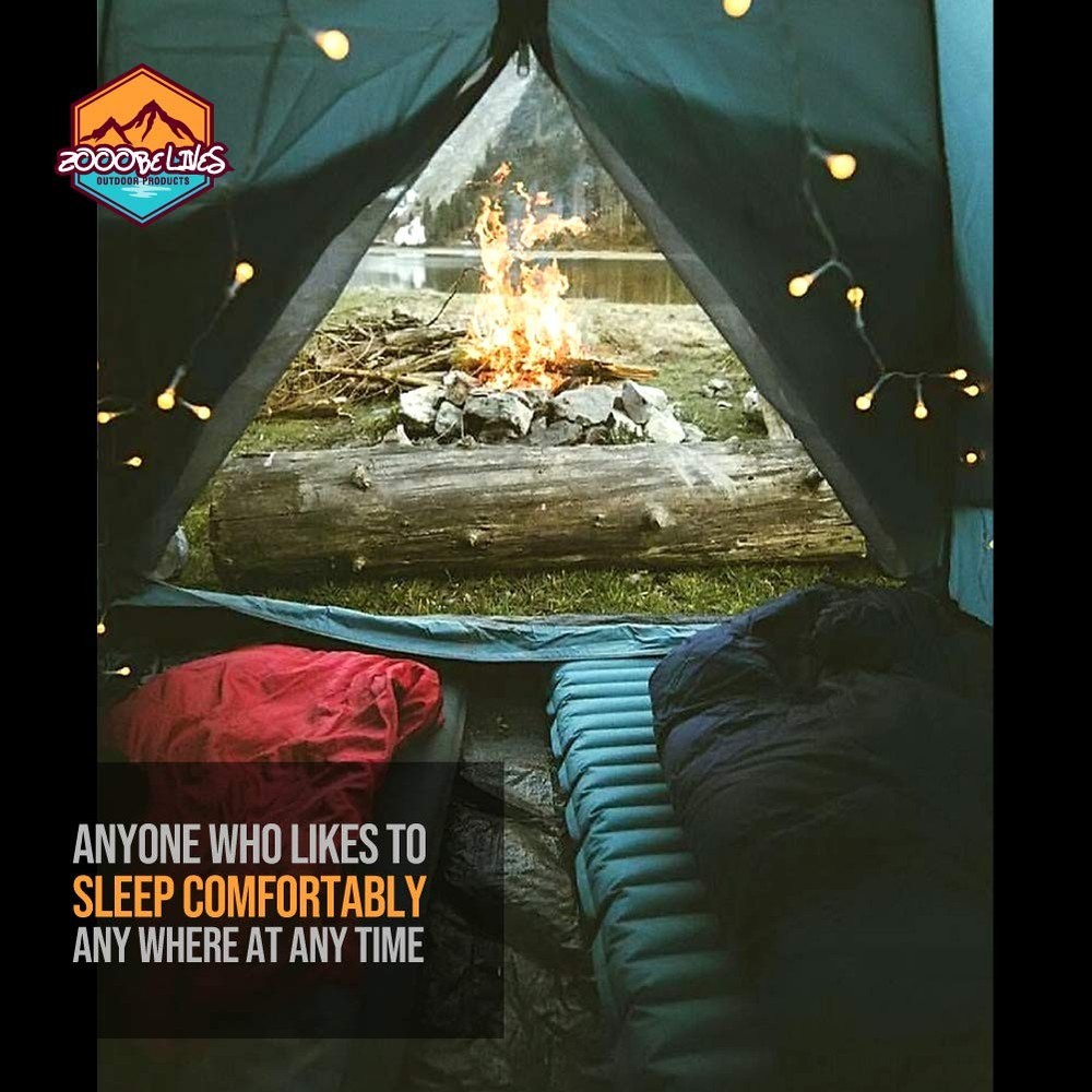 Inflatable Sleeping Pad with Pump - Comfortable, Compact Camping Mattress
