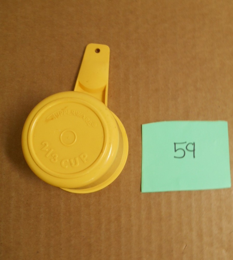 Tupperware Yellow Measuring Cup 2/3cup #763 G59