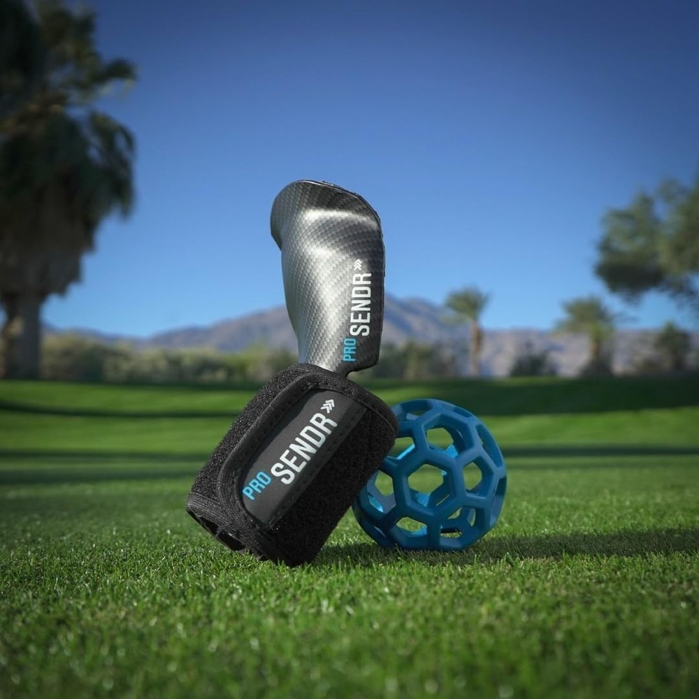Golf Training Aid | Carbon Fiber Wrist Cradle Plus Compression Sphere | Impro...